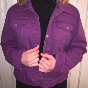 PURPLE DENIM JACKET